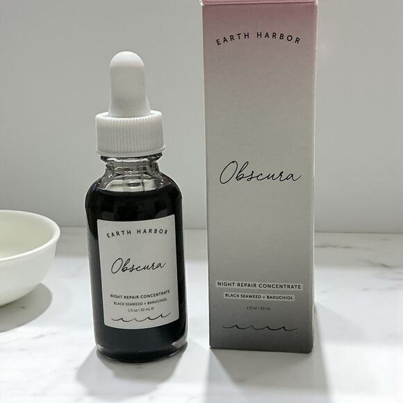 Earth Harbor Obscura Night Repair Concentrate Black Seaweed Bakuchiol 1oz New - Picture 8 of 8
